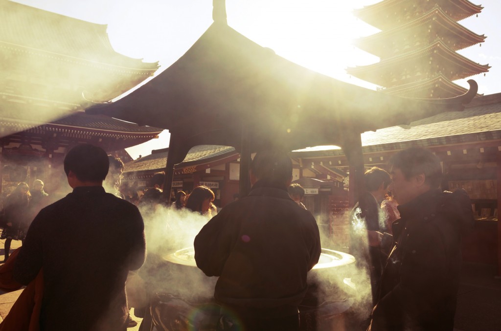 Incense at Senso-ji