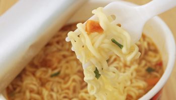 Eating Instant Noodles with a Plastic Fork