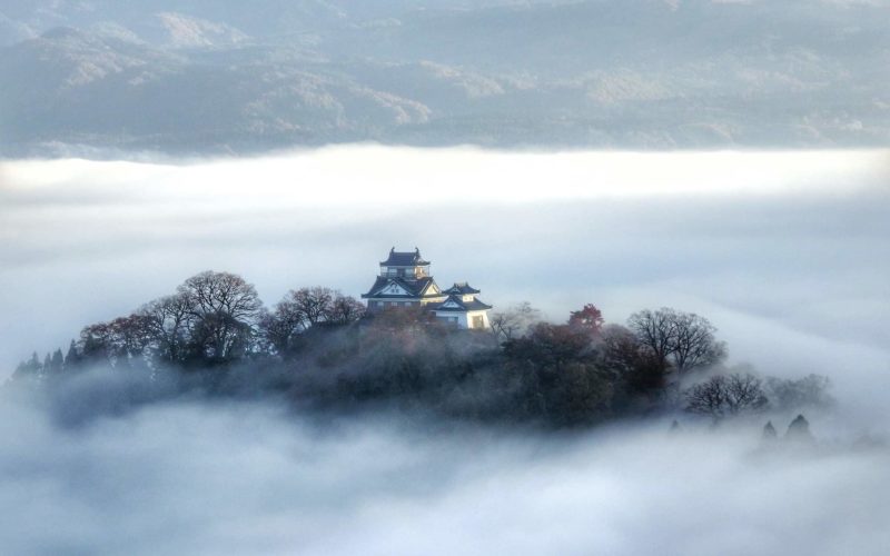 Echizen Ono Castle in Fukui, Japan.