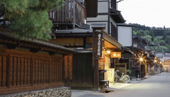 Traditional street in Takayama, Gifu prefecture