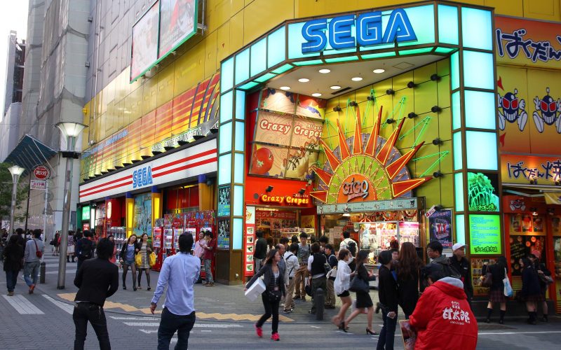 People visit Sega Ikebukuro arcade game centre on May 11, 2012 in Tokyo. Sega is a profitable company with US $4.9 billion revenue in 2011.