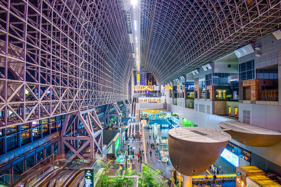 Watch a live stream of Kyoto Station in Japan