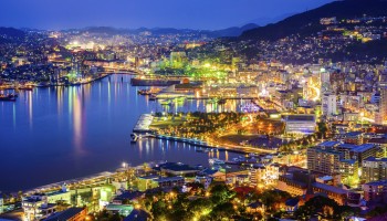 Nagasaki cityscape at night is one of the best views in Japan