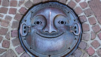 Manhole cover in Ghibli museum, Tokyo-Japan.