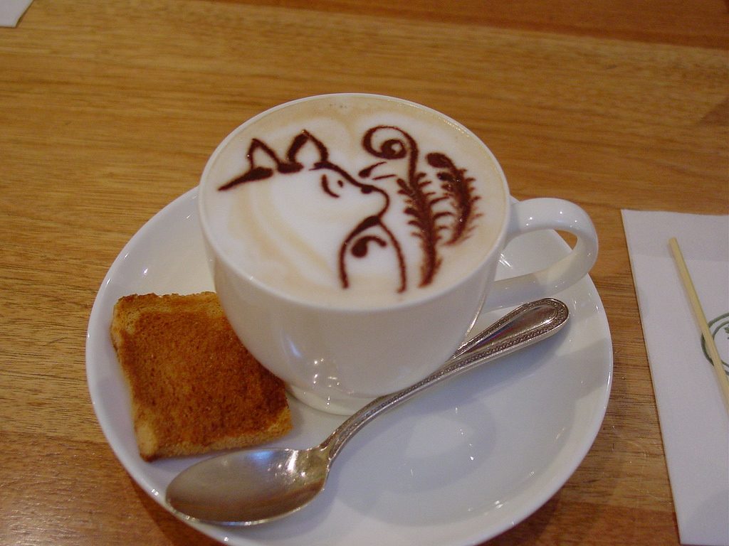 Totoro latte