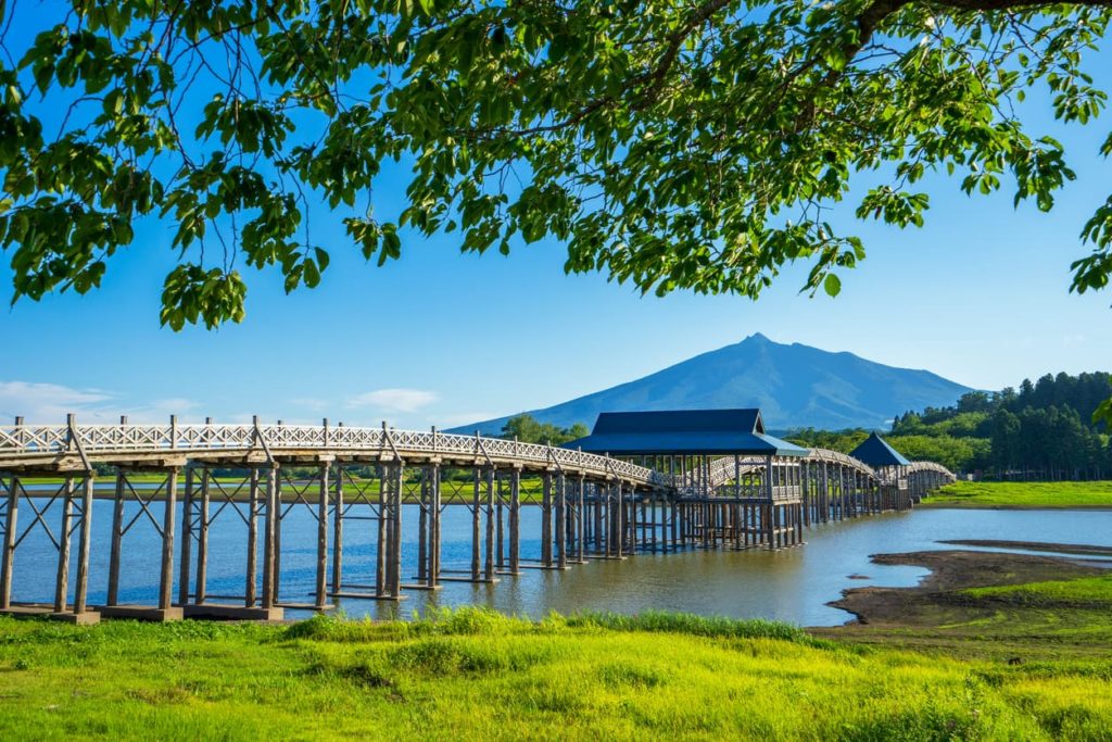 Tsurunomaihashi Bridge in Aomori Prefecture.